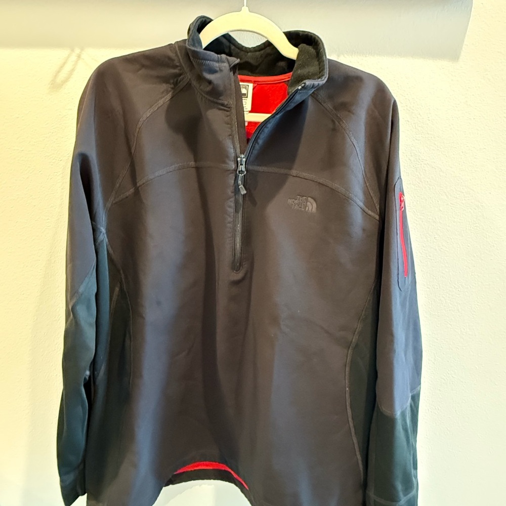 The North Face Black and Red Pullover